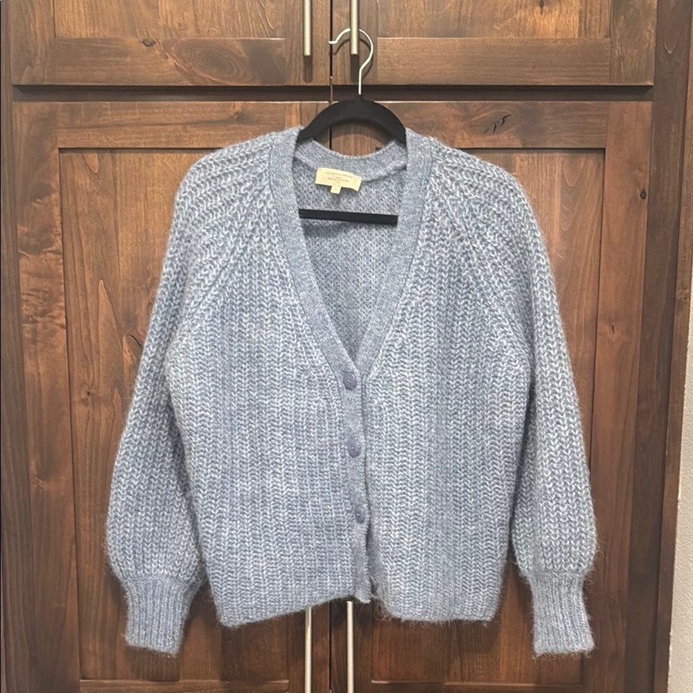 Sézane Basile Cardigan in Vintage Blue